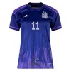 Officiële Voetbalshirt Argentinië DI MARIA 11 Uit WK 2022 - Dames